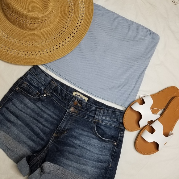 Blue spice denim shorts - Picture 3 of 3